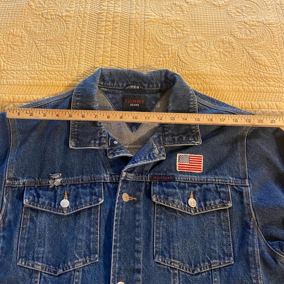 Tommy Jeans VTG Y2K VSCO Unisex Denim Jean Jacket XL #162503 Trucker - Picture 6 of 13